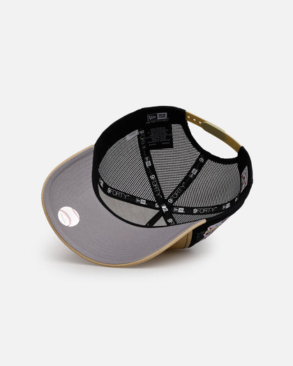 New Era Atlanta Braves 'Vintage Truckers' 9FORTTY A-Frame Trucker Snapback Vegas Gold