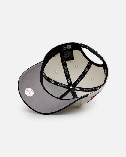 New Era Cleveland Guardians 'Team Color Visor' 9FORTY A-Frame Snapback Chrome/Official Team Color