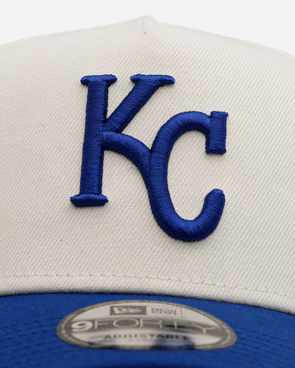 New Era Kansas City Royals 'Team Color Visor' 9FORTY A-Frame Snapback Chrome/Official Team Color