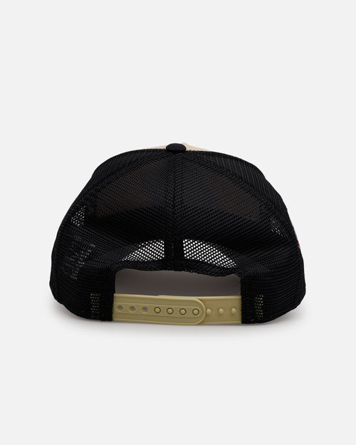 New Era San Diego Padres 'Vintage Truckers' 9FORTTY A-Frame Trucker Snapback Vegas Gold