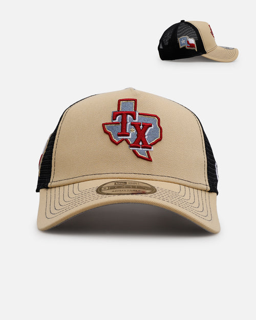 New Era Texas Rangers 'Vintage Truckers' 9FORTTY A-Frame Trucker Snapback Vegas Gold