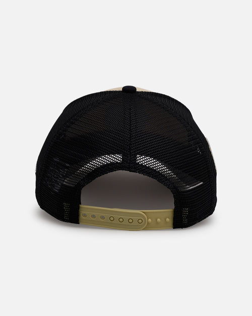 New Era Texas Rangers 'Vintage Truckers' 9FORTTY A-Frame Trucker Snapback Vegas Gold