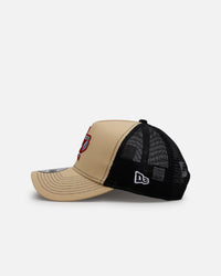 New Era Texas Rangers 'Vintage Truckers' 9FORTTY A-Frame Trucker Snapback Vegas Gold