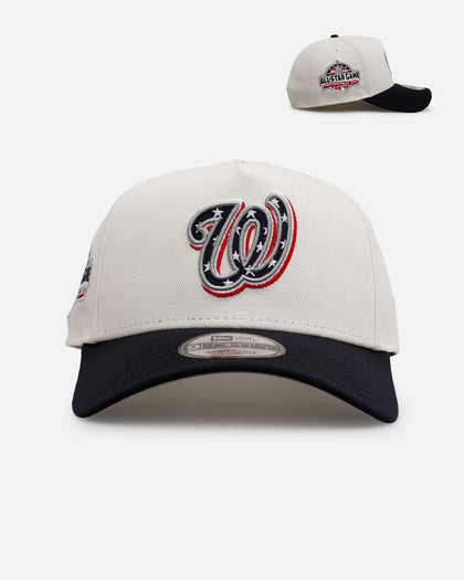 New Era Washington Nationals 'Team Color Visor' 9FORTY A-Frame Snapback Chrome/Official Team Color