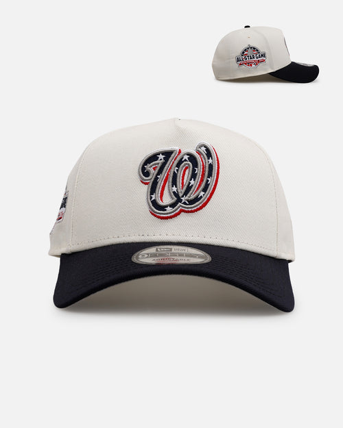 New Era Washington Nationals 'Team Color Visor' 9FORTY A-Frame Snapback Chrome/Official Team Color