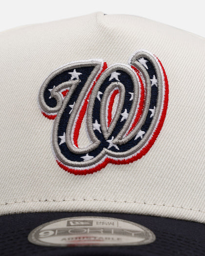 New Era Washington Nationals 'Team Color Visor' 9FORTY A-Frame Snapback Chrome/Official Team Color
