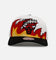 Mitchell & Ness Chicago Bulls 'Flametooth' Pro Pinch Snapback White/Black