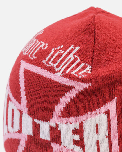 Loiter Motor Knit Skully Red/White