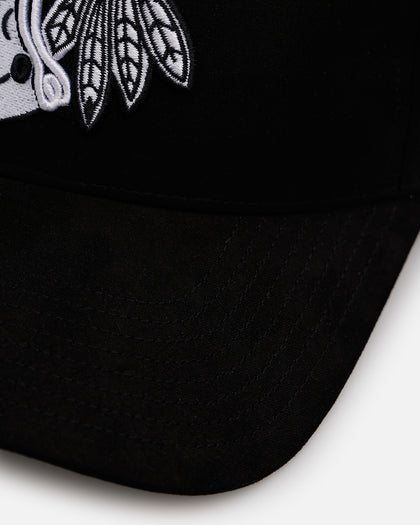 47 Brand Chicago Blackhawks 'Ultrasuede' 47 MVP Strapback Black/White