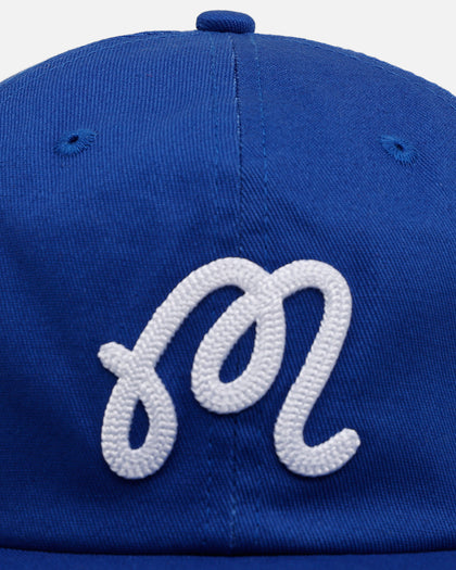 Malbon Script Chainstitch Snapback Blue