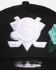 New Era Anaheim Ducks 'Aqua Rose Embroidery' 9FORTY A-Frame Snapback Black/Aqua