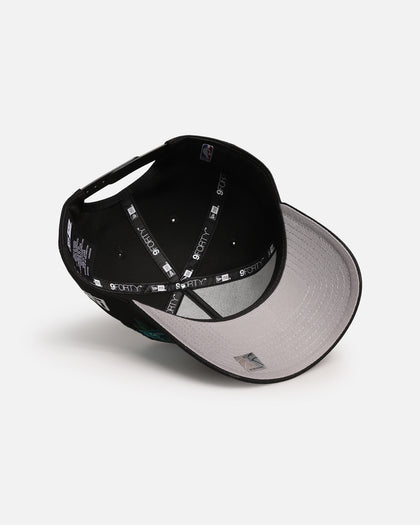 New Era Boston Celtics 'Aqua Rose Embroidery' 9FORTY A-Frame Snapback Black/Aqua
