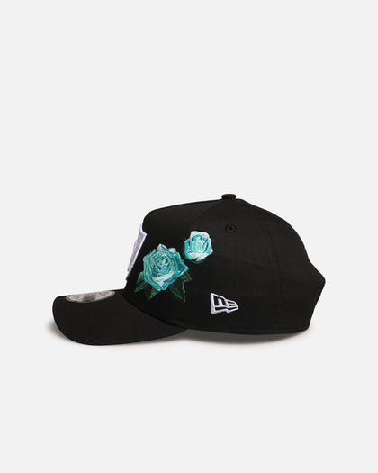 New Era Las Vegas Raiders 'Aqua Rose Embroidery' 9FORTY A-Frame Snapback Black/Aqua