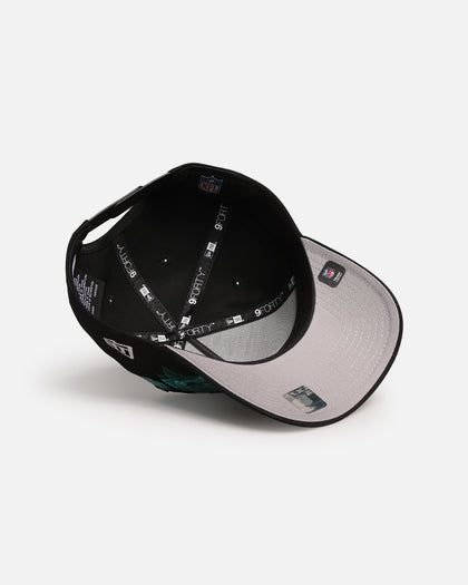 New Era Las Vegas Raiders 'Aqua Rose Embroidery' 9FORTY A-Frame Snapback Black/Aqua