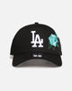 New Era Los Angeles Dodgers 'Aqua Rose Embroidery' 9FORTY A-Frame Snapback Black/Aqua