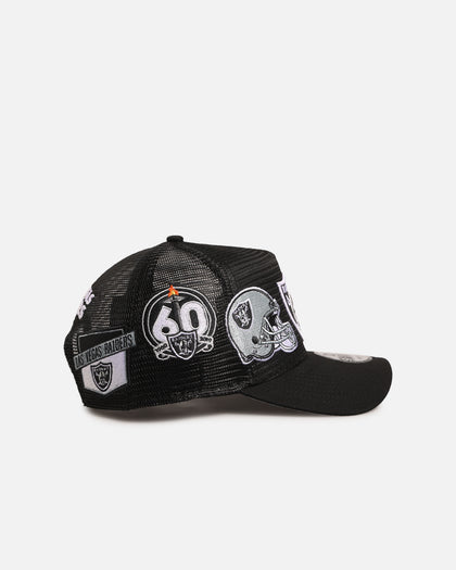 New Era Las Vegas Raiders 'Mesh Crown All Over Logos' 9FORTY A-Frame Snapback Official Team Colour