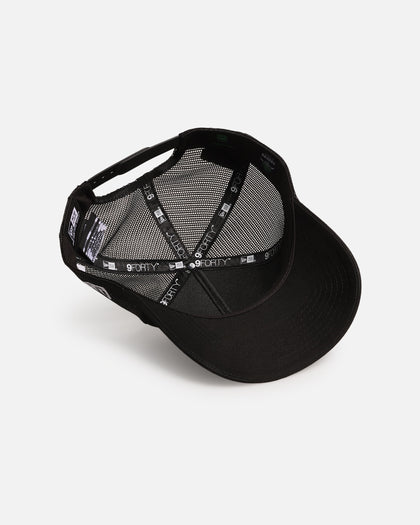 New Era Canberra Raiders 'NRL Mesh Crown' 9FORTY A-Frame Trucker Snapback Black