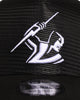 New Era Melbourne Storm 'NRL Mesh Crown' 9FORTY A-Frame Trucker Snapback Black