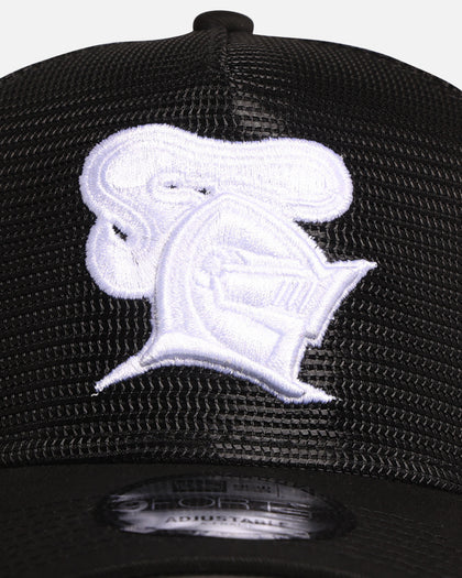 New Era Newcastle Knights 'NRL Mesh Crown' 9FORTY A-Frame Trucker Snapback Black
