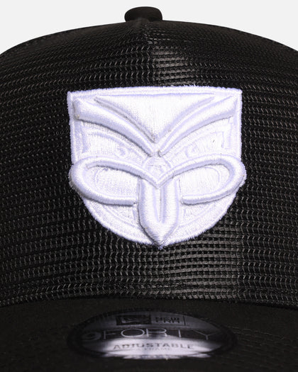 New Era New Zealand Warriors 'NRL Mesh Crown' 9FORTY A-Frame Trucker Snapback Black