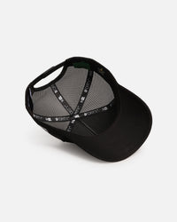 New Era North Queensland Cowboys 'NRL Mesh Crown' 9FORTY A-Frame Trucker Snapback Black