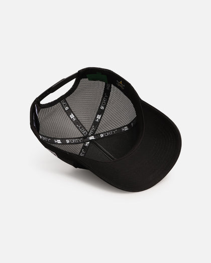 New Era North Queensland Cowboys 'NRL Mesh Crown' 9FORTY A-Frame Trucker Snapback Black