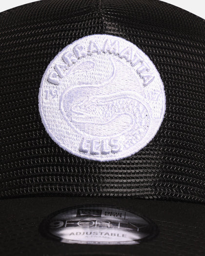 New Era Parramatta Eels 'NRL Mesh Crown' 9FORTY A-Frame Trucker Snapback Black