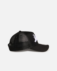 New Era Penrith Panthers 'NRL Mesh Crown' 9FORTY A-Frame Trucker Snapback Black