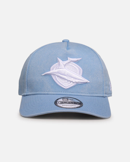 New Era Cronulla Sutherland Sharks 'NRL Washed OTC' 9FORTY A-Frame Snapback Pastel Blue
