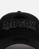 New Era Boston Red Sox 'Distressed' 9FORTY A-Frame Trucker Snapback Black/White