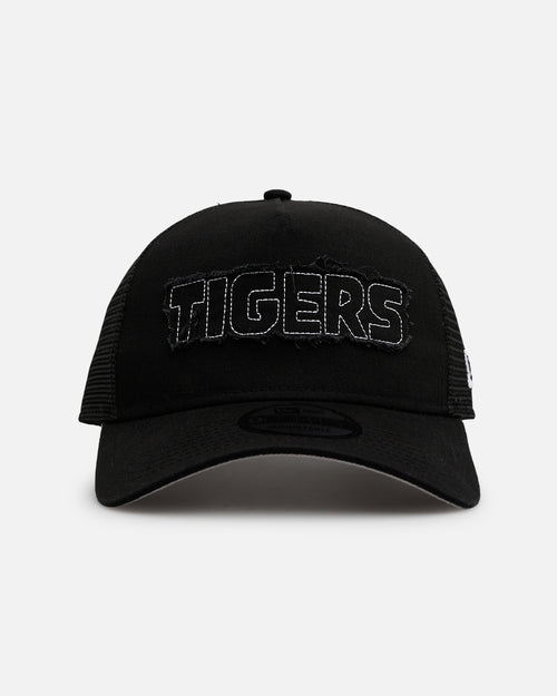 New Era Detroit Tigers 'Distressed' 9FORTY A-Frame Trucker Snapback Black/White