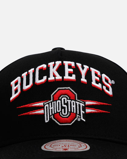 Mitchell & Mess Ohio State Buckeyes 'Shadow Script' Pro Pinch Snapback Black