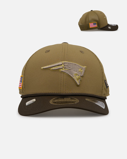 New Era New England Patriots 'Salute' 9SEVENTY Snapback Olive