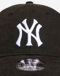 New Era New York Yankees 'Vintage Canvas' 9TWENTY Strapback Washed Black