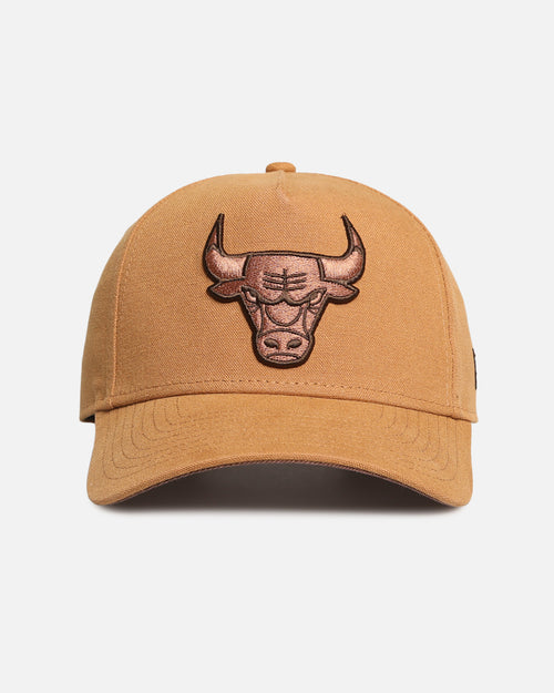 New Era Chicago Bulls 'Washed Canvas' 9FORTY A-Frame Snapback Bronze