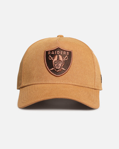 New Era Las Vegas Raiders 'Washed Canvas' 9FORTY A-Frame Snapback Bronze