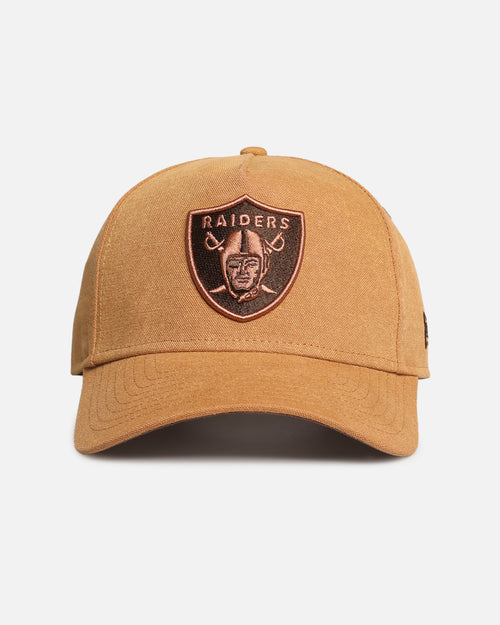 New Era Las Vegas Raiders 'Washed Canvas' 9FORTY A-Frame Snapback Bronze
