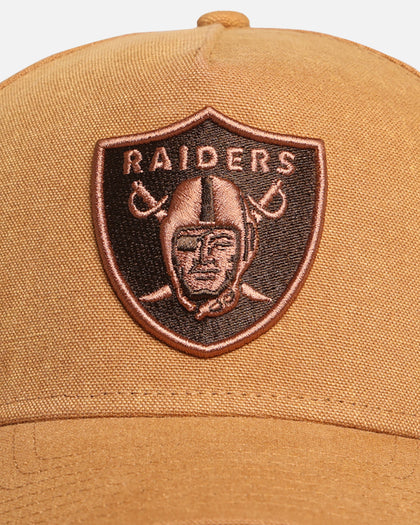 New Era Las Vegas Raiders 'Washed Canvas' 9FORTY A-Frame Snapback Bronze