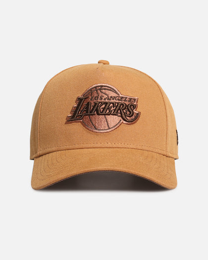 New Era Los Angeles Lakers 'Washed Canvas' 9FORTY A-Frame Snapback Bronze