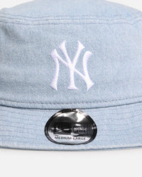 New Era New York Yankees 'Washed Denim' Bucket Hat Blue Washed Denim
