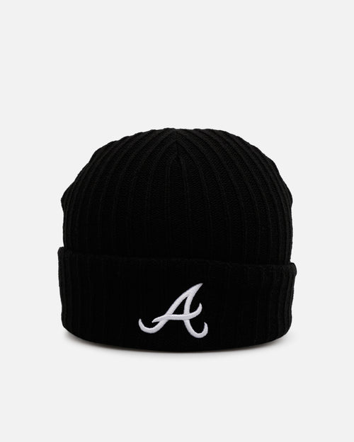 47 Brand Atlanta Braves Harbor Cuff Knit Beanie Black