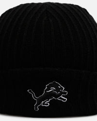 47 Brand Detroit Lions Harbor Cuff Knit Beanie Black