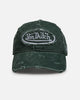 Von Dutch Distressed Dad Strapback Hat Washed Green