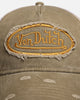 Von Dutch Destroyed Twill Trucker Snapback Washed Khaki