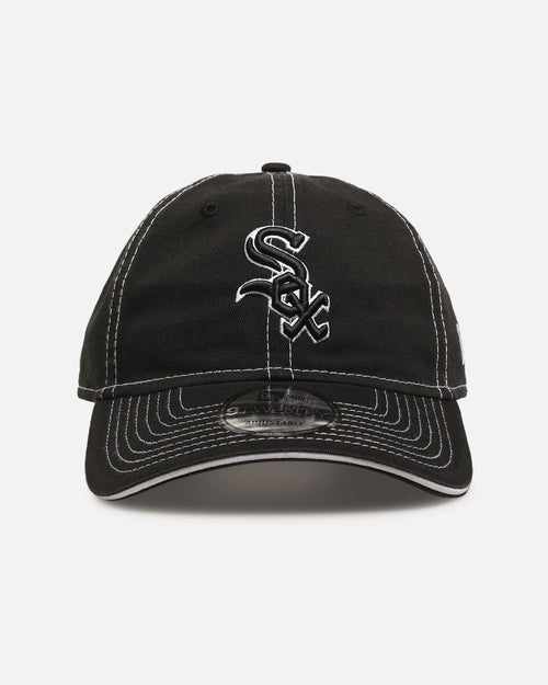 New Era Chicago White Sox 'Contrast Stitch' 9TWENTY Strapback Official Team Colour