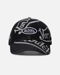Von Dutch Bleach Oval Dad Strapback Cap Black