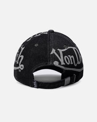 Von Dutch Bleach Oval Dad Strapback Cap Black
