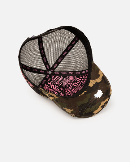 Von Dutch Camo Patch Trucker Snapback Camo