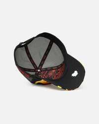 Von Dutch Fire Patch Trucker Snapback Black/Yellow