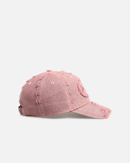 Von Dutch Overdye Wash Dad Strapback Cap Pink